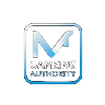 Malta Gaming Authority Lizenzabzeichen mit holografischem Neon-Rahmen
