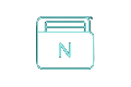 Neteller E-Wallet Logo mit neonblauer Umrandung