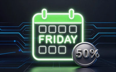 Neon-Kalender-Icon mit hervorgehobenem Freitag f&uuml;r Weekend Surge Bonus im Casoola Casino