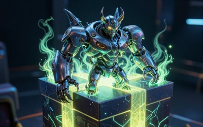 Leuchtende Monstrous-Gift-Box mit Caszilla-Klauenmarkierungen f&uuml;r Surprise Friday im Casoola Casino