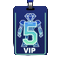 VIP Level 5 Diamond Neon Badge im Casoola Casino